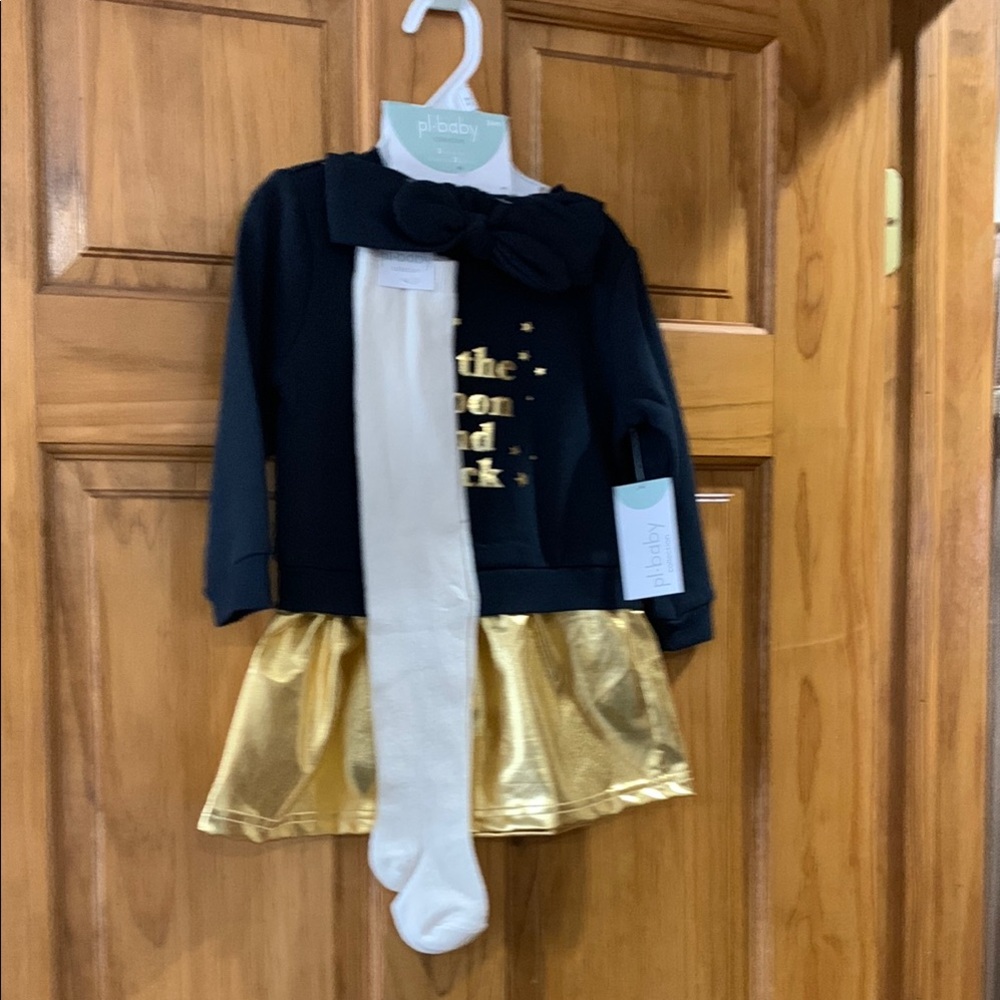 Black and Gold Kids Costume
